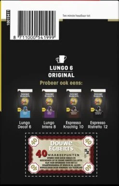 Douwe Egberts Lungo Original Koffiecups (6) - 5 X 40 Koffiecups -Bekend Koffie Winkel 770x1200 3