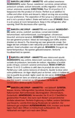 Fitcy | Koffiesiroop | Amaretto | Barista Syrup | Zero | Vegan | Vetvrij | Suikervrij | Keto-vriendelijk | Koffie | Siroop | MET DOSEERPOMP | 1L -Bekend Koffie Winkel 770x1200 6