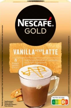 Nescafé Gold Latte Vanille Oploskoffie - 6 Doosjes à 8 Zakjes -Bekend Koffie Winkel 794x1200 1