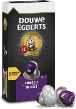 Douwe Egberts Lungo Intens Koffiecups - Intensiteit 8/12 - 10 X 10 Capsules -Bekend Koffie Winkel 837x1200
