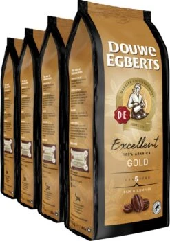 Douwe Egberts Excellent Gold Koffiebonen - 5/9 Intensiteit - 4 X 1kg -Bekend Koffie Winkel 844x1200