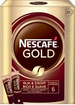 Nescafé Gold Oploskoffie - 6 Doosjes à 25 Zakjes -Bekend Koffie Winkel 853x1200 1