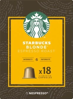 Starbucks By Nespresso Capsules Blonde Espresso Roast - 7 Doosjes à 18 Koffiecups -Bekend Koffie Winkel 884x1200 1