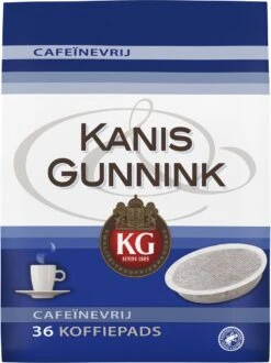 Kanis & Gunnink Cafeïnevrij Koffiepads - 10 X 36 Pads -Bekend Koffie Winkel 898x1200