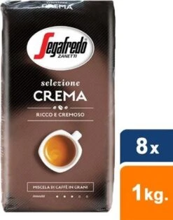 Segafredo Selezione Crema Koffiebonen - 8 X 1 Kg -Bekend Koffie Winkel 943x1200 1